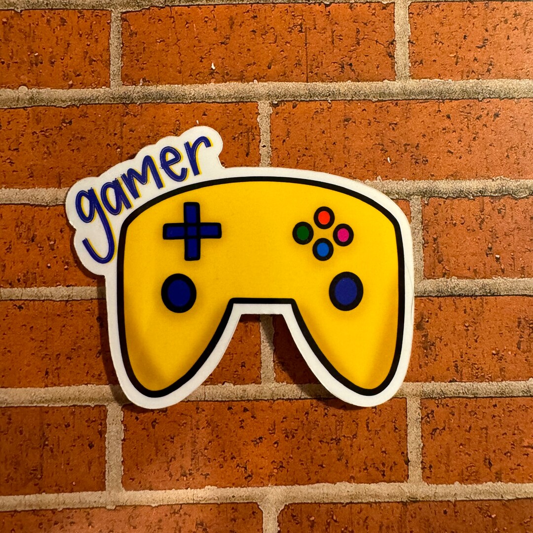 Gamer Sticker or Magnet | Laptop Sticker | Water Bottle Sticker | Video ...