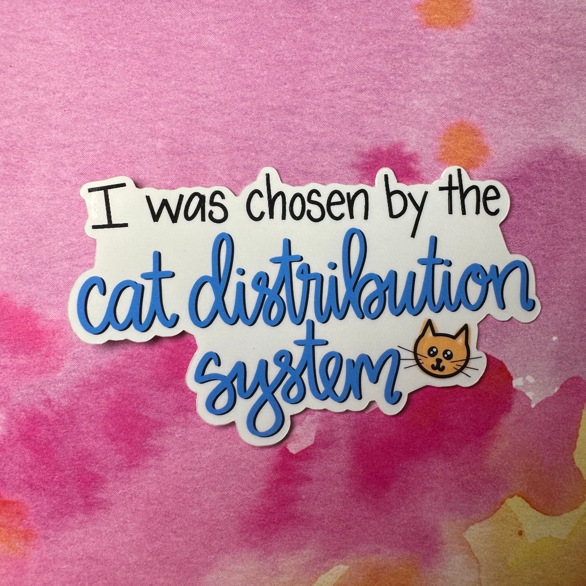 Order Distribution Sticker Cat Distribution System Sticker or Magnet | Laptop Sticker | Water ...