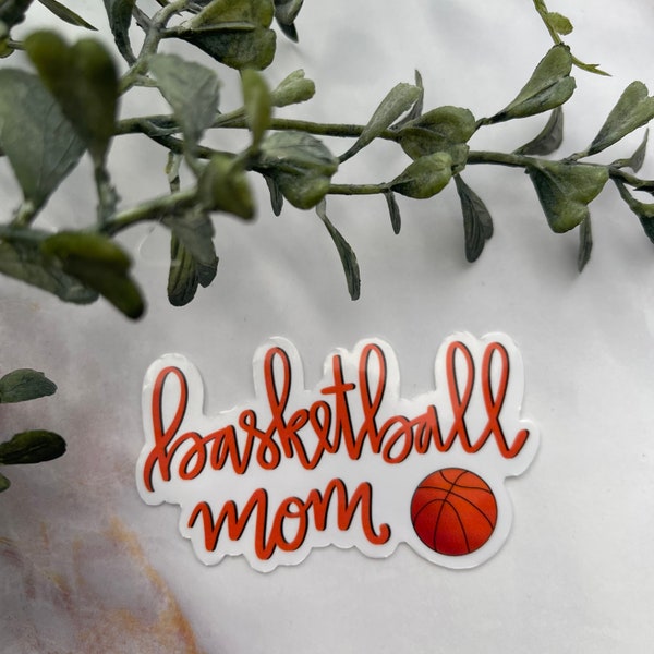 Basketball Mom Sticker or Magnet | Laptop WaterBottle Sticker | Mother’s Day Gift | Proud Mom Sticker | Sports Gift | Stocking Stuffer Her