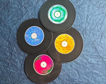 Vinyl Records Sticker or Magnet | Laptop Sticker | Water Bottle Sticker | Trending Nostalgia | Music | Bands | Musical | Gift for Instructor