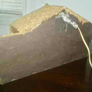 Vntg Mesa Belén CAJA DEL PESEBRE Caja de Navidad para sus | Etsy