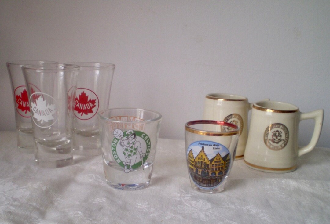 CHOICE of Shot Glasses2 University of Connecticut Mini Mug Shots 3