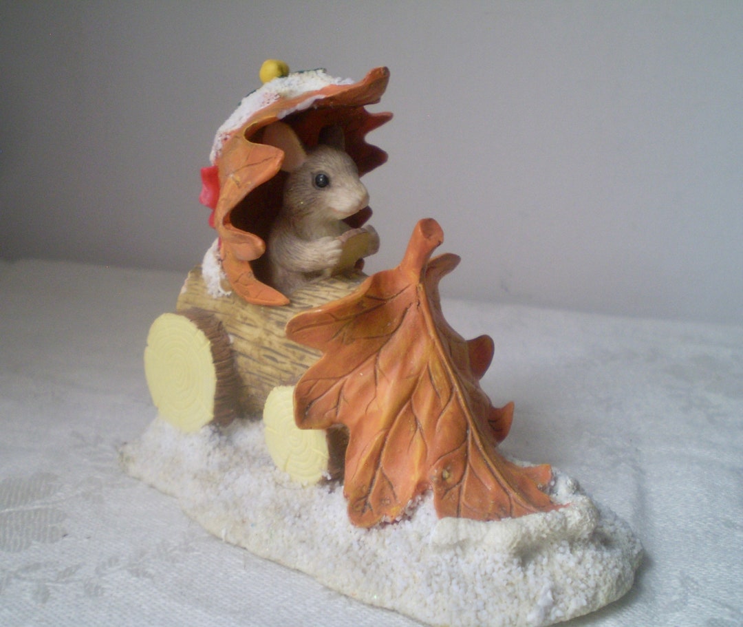 Vintage Charming Tails Snow Plow Express Mouse Size Snowplow Etsy