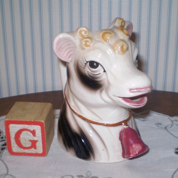 Items similar to vintage cow pitcher Elsie the cow cream pitcher cow