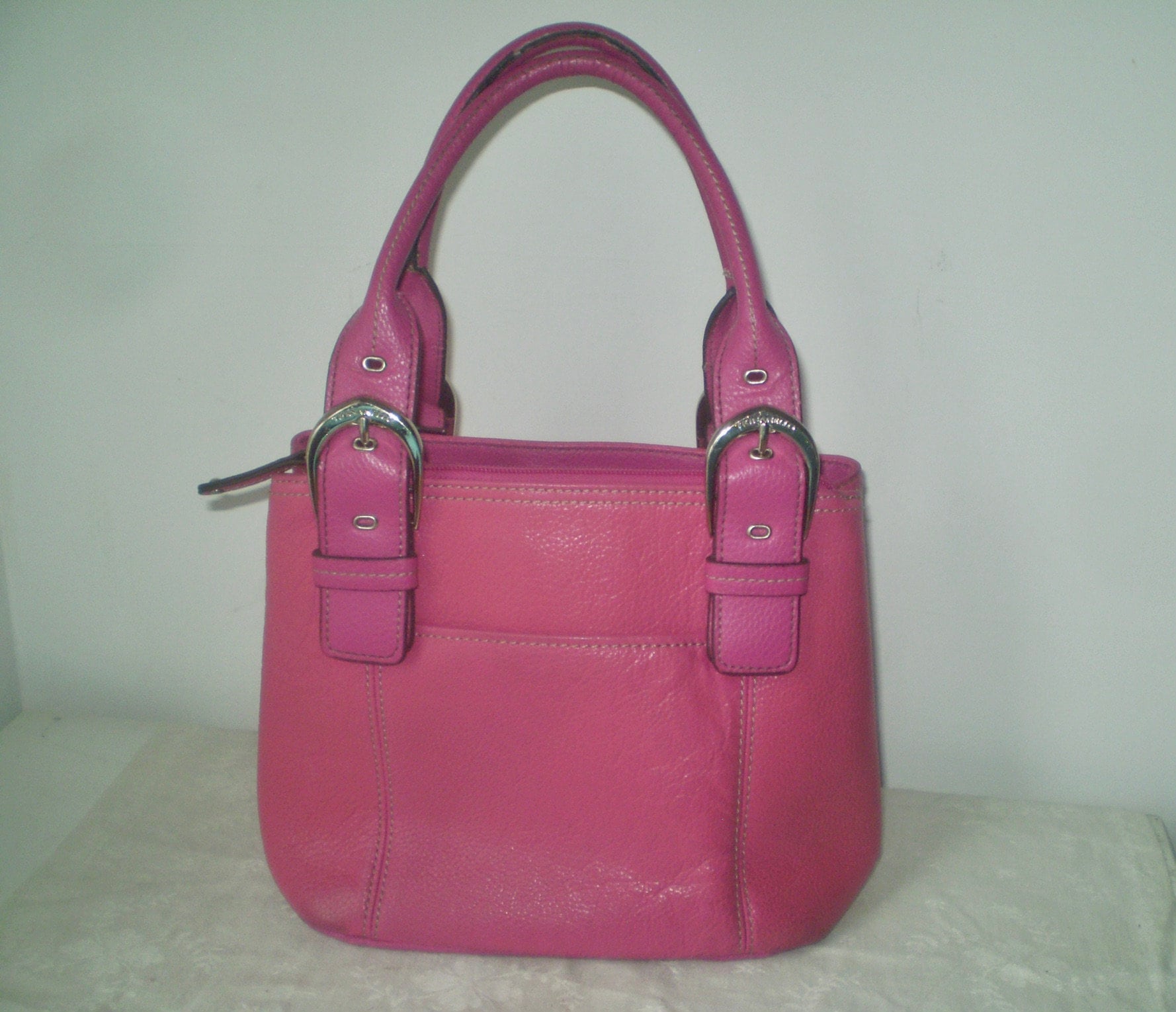 Tignanello light pink glove leather backpack Tignanello Pink Bag - Etsy main image 3