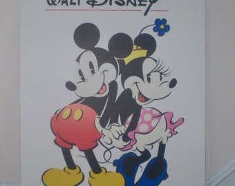 Sale- DISNEY Poster- MICKEY & MINNIE- Art of Walt Disney Special