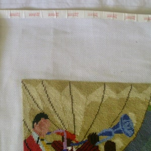 JAZZ BAND by Prince Duncan Williams- Needlepoint Jazz band picture- completed needlepoint for pillow top or frame- colorful New Orleans jazz image 8