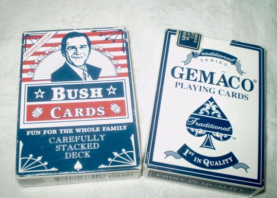 George bush online playing cards
