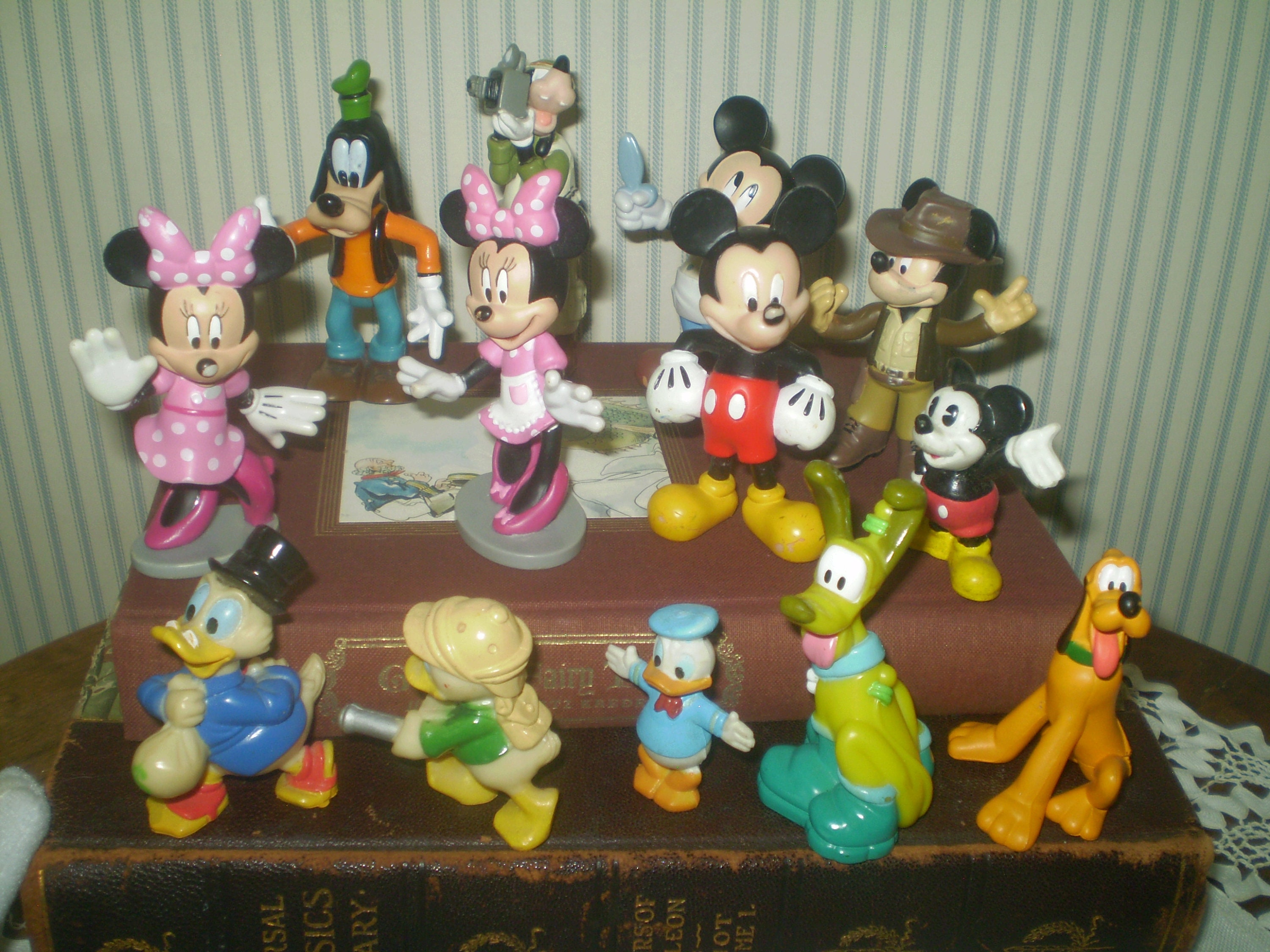 Lot of Figurines and Disney Collectibles, Disney Mickey Mouse Assortment