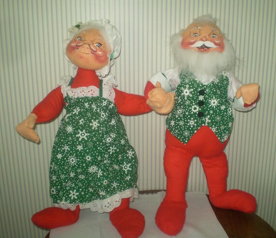 annalee santa and mrs claus dolls