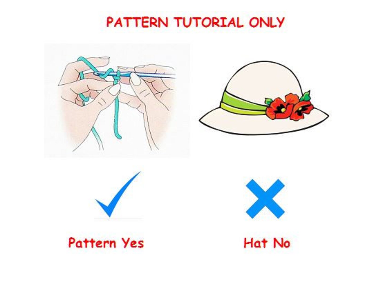 Crochet Pattern - Crown Hat - Brim Hat - Winter Hat, Easy, Sizes ...