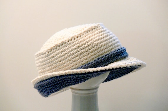 Crochet Pattern Mens Hat, Sun Hat, Bucket Hat, Double Brim Baby