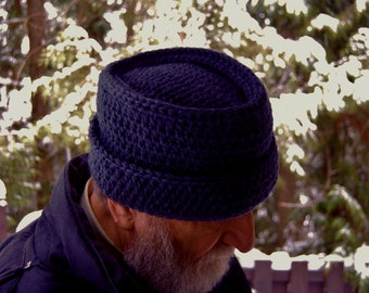 Crochet Pattern Mens Hat Cossack Winter 