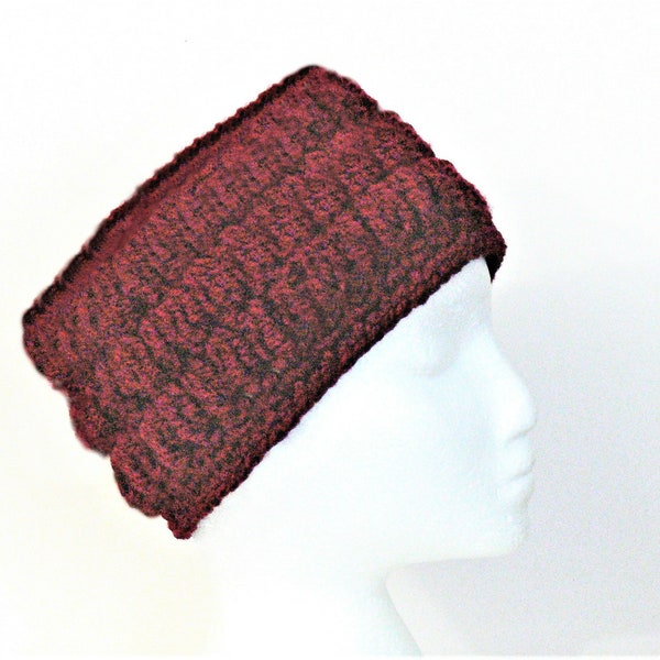 Crochet Pattern - 40's Style Chunky Puffy Pill Box Hat, Winter Hat, Women's Small, Medium, Large, X Large, XX Large - Meadowvale Studio #330