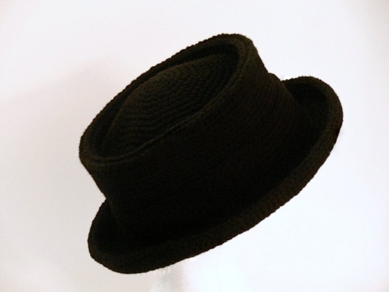 Crochet Pattern Mens Hat New York Pork Pie Size Baby Etsy UK