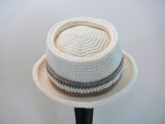 Crochet Pattern Mens Hat, New York Pork Pie Hat, Summer, Winter, Baby,  Toddler, Boys, Girls, Teen, Womens, Men's, Large, XL, XXL 125 