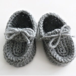 Crochet Pattern - Baby Boater Loafers, Sizes Preemie, Newborn, 3 Month, 6 Month, 1 Year, 2 Year, #177 - Meadowvale Studio