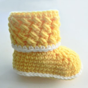 Crochet Pattern - Baby Booties - Boots - Baby Slippers - Easy - Girls - Boys - Preemie, Newborn, 3 Month, 6 Month. 1 Year, 2 Year # 175