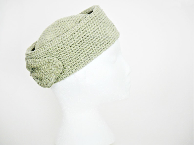 Crochet Pattern Leaf Bow Pill Box Hat. Womens Small Medium Etsy