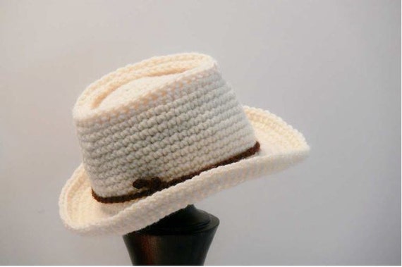 Crochet Pattern Fedora Baby Hat Summer 