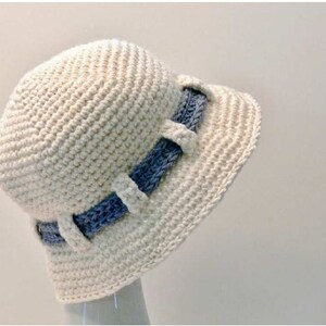 Crochet Pattern Girls Hat Sun Hat Summer Hat Winter Hat, Brim, Flower ...