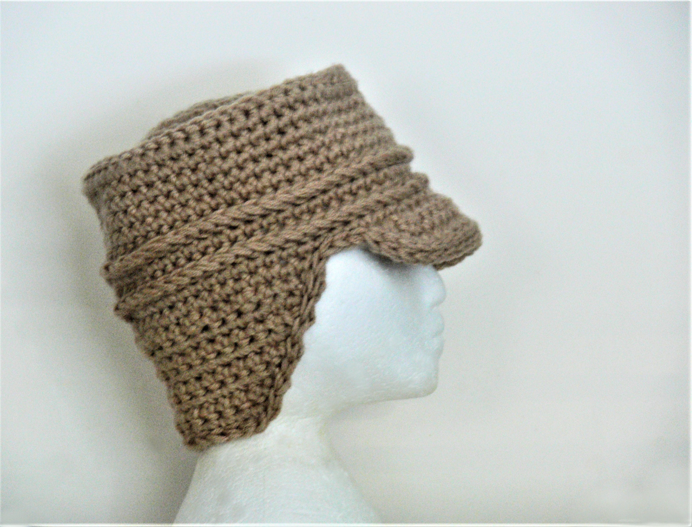 Crochet Pattern - Field Hat With or Without Fold up Neck