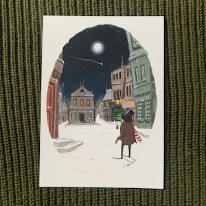 One More Sleep Till Christmas Print, 5 x 7 Muppet Art Print