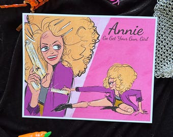 Annie Get Your Gun 10x8” print. Drag Race fanart print.
