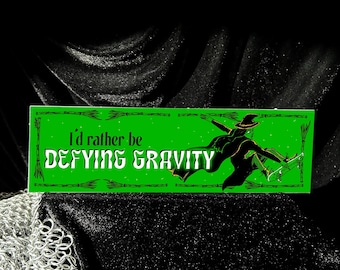 Witch Skater Bumper Sticker | Siiick Gravity 3x10 Sticker
