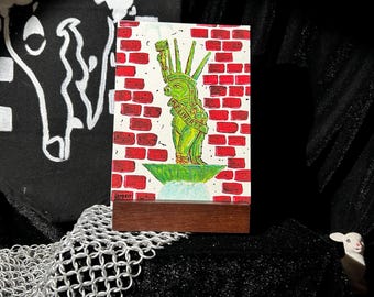 Give Me Piggerty Mup pet Print, 5x7 Courtyard Art