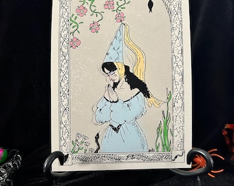 Medieval Maiden 5"x7" Print/Renaissance Art Print