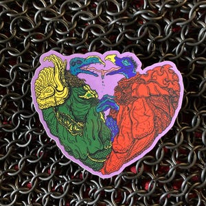 Kissing Skeksis Sticker/ The Dark Crystal Sticker