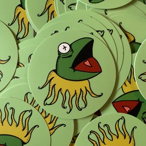 Kermit Sticker, Muppet Art Decal