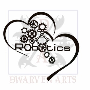 Love  Robotics Digital PNG Cut File | JPEG | Download File | Sublimation | Cups | T-Shirts | Pillows