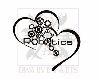 Liebe Roboter Digital PNG Schnitt Datei | JPG | Datei herunterladen | Sublimationsdruck | Tassen | T Shirts | Kissen