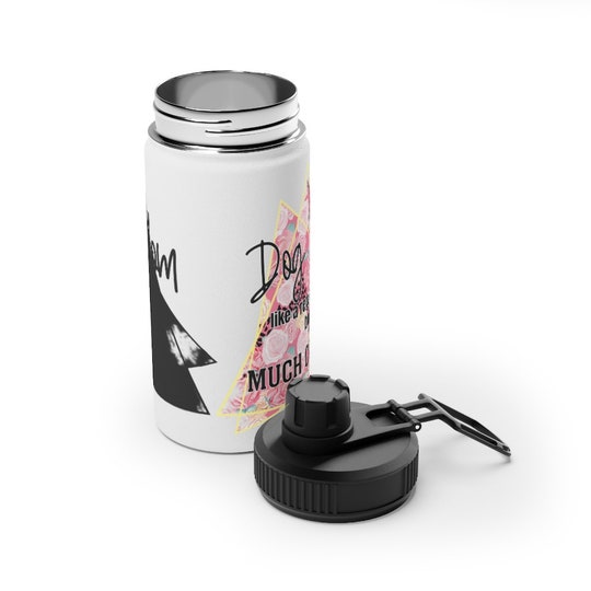 Dog Mom Like A Regular Mom But Much Cooler Stainless Steel Water Bottle, Sports Lid