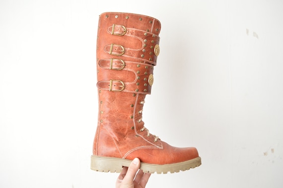 Vintage Gianni Versace Brown Leather 