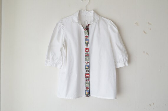 white novelty animal collared trachten austrian ru