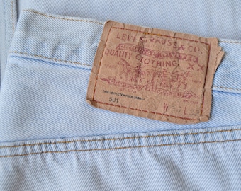 W36 L32.5 — Deadstock Levi's 501 LVC 50s Jeans Men — Selvedge