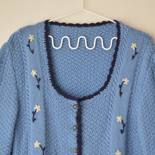 SAGO KNIL Nordic Pattern Wool Tyrolean Cardigan Men's L size /eaa389230