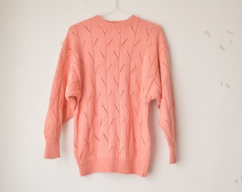 Salmon Knit Sweater Etsy Salmon Knit Sweater Etsy
