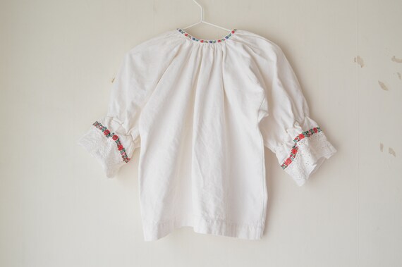 vintage white antique linen lace floral puffer sle