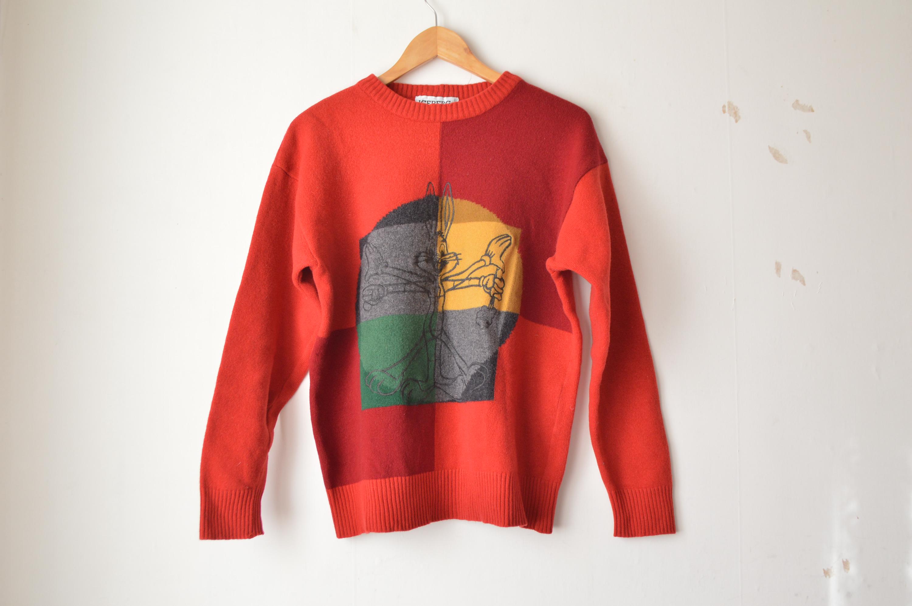 HISTORY ICEBERG 90svintage長袖ニット刺繍セーター 90s iceberg sweater - Etsy 日本