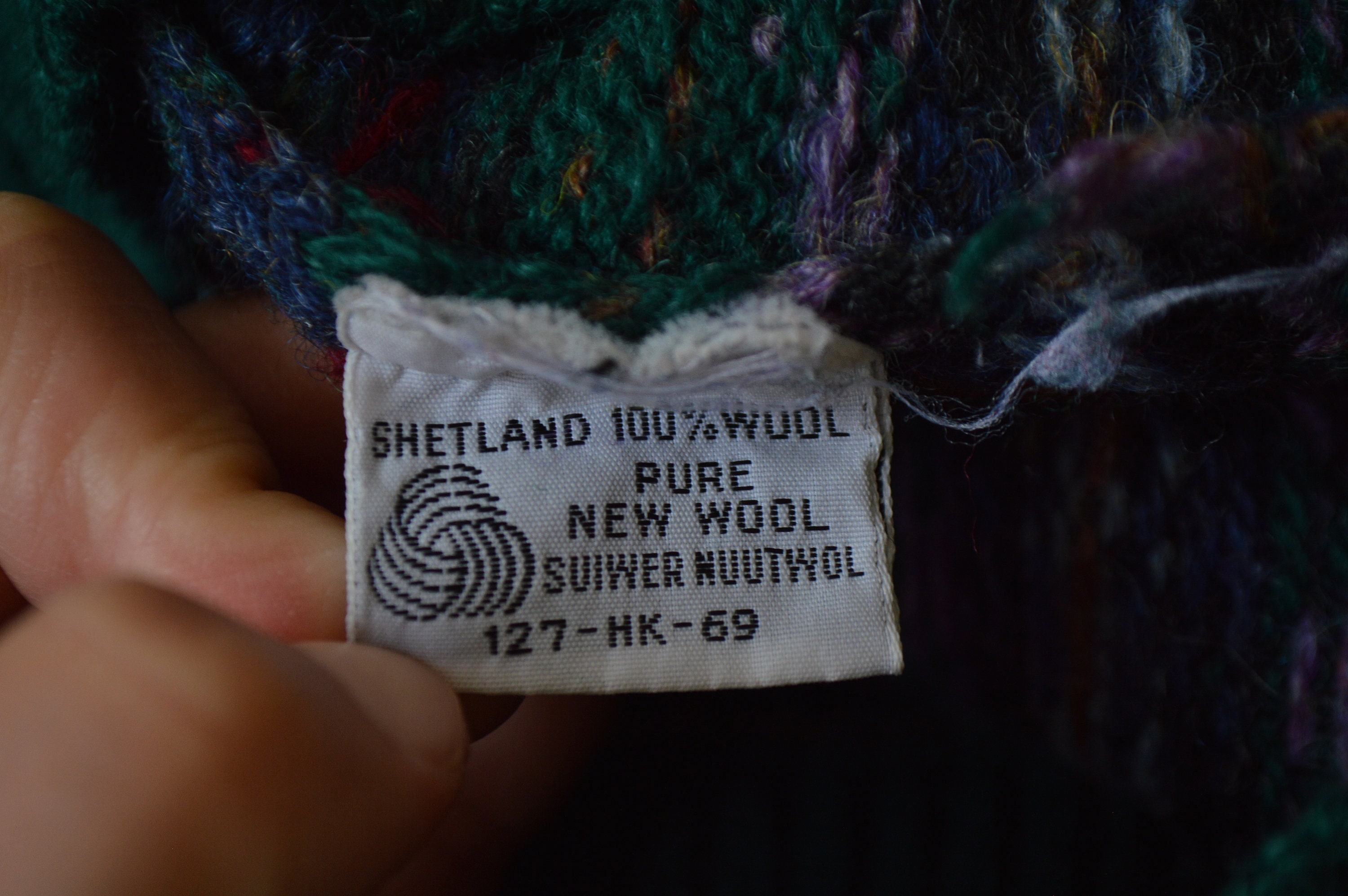 Vintage 90s Polo Ralph Lauren Shetland Wool Fair Isle