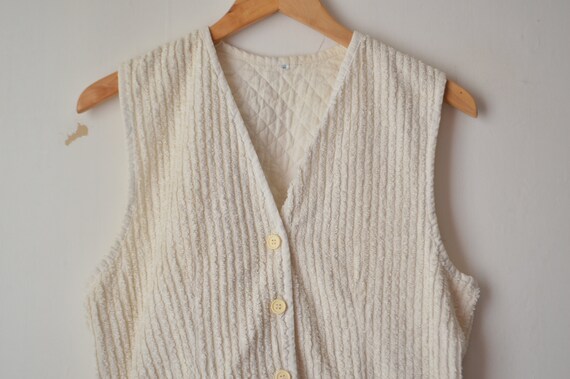 Cozy Ribbed Corduroy Set - Ivory