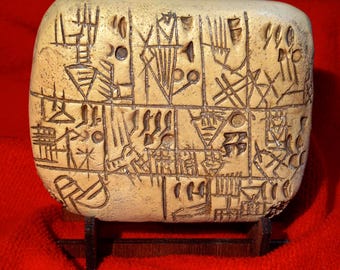 シュメール楔形文字ビール石板のレプリカ - Etsy 日本