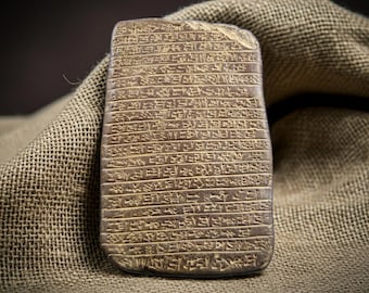Eternal love poem. Sumerian tablet replica US Import taxes INCLUDED