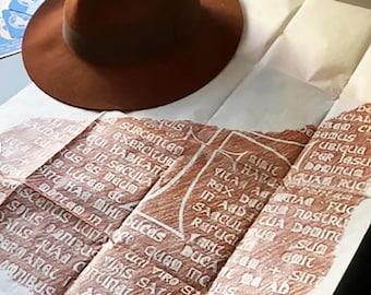 Grail tablet rubbing (Henry Jones Sr) 47x66 cm- US customs PAID