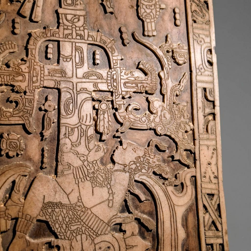 パカル王墓の石棺の蓋 - マヤ文明のレプリカ - 樹脂製 - 壁掛けアート