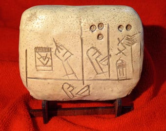 楔形文字板の樹脂レプリカ – メソポタミアの文字 - Etsy 日本